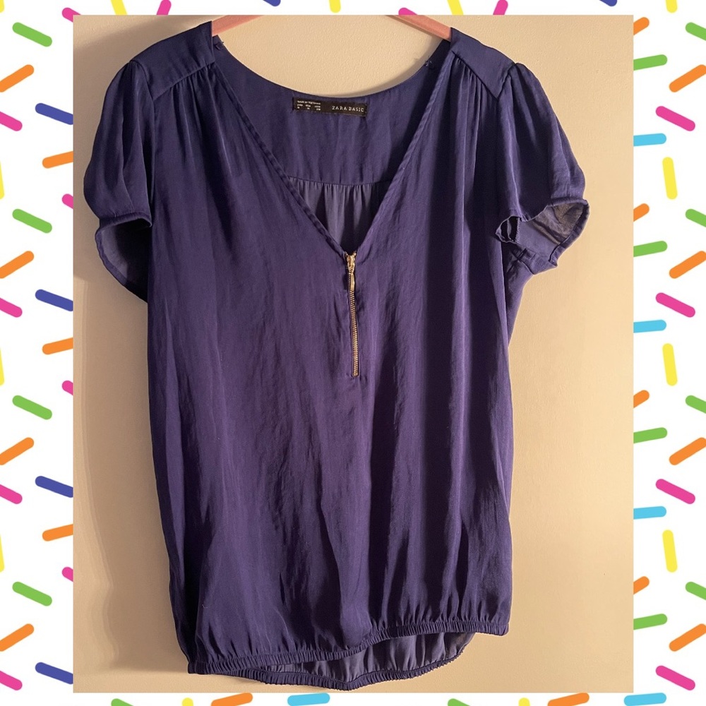 Zara Basic Purple Top